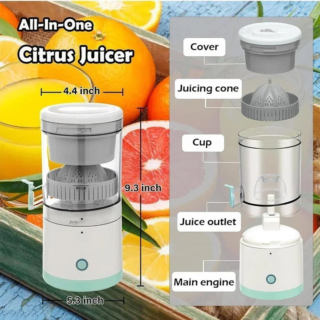 Mini Citrus Blender for Travel & Home