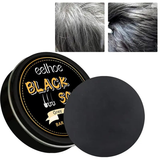 Hair Darkening Shampoo Bar White Hair To Black Shampoo Soap Black Hair Shampoo Cover Grey Hair Soap Conditioner Repair Essence