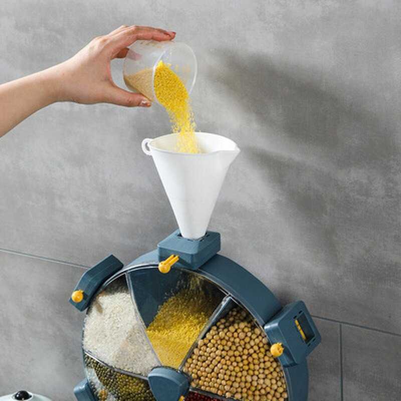 Wall-Mounted Rotating Multi Grain Dispenser