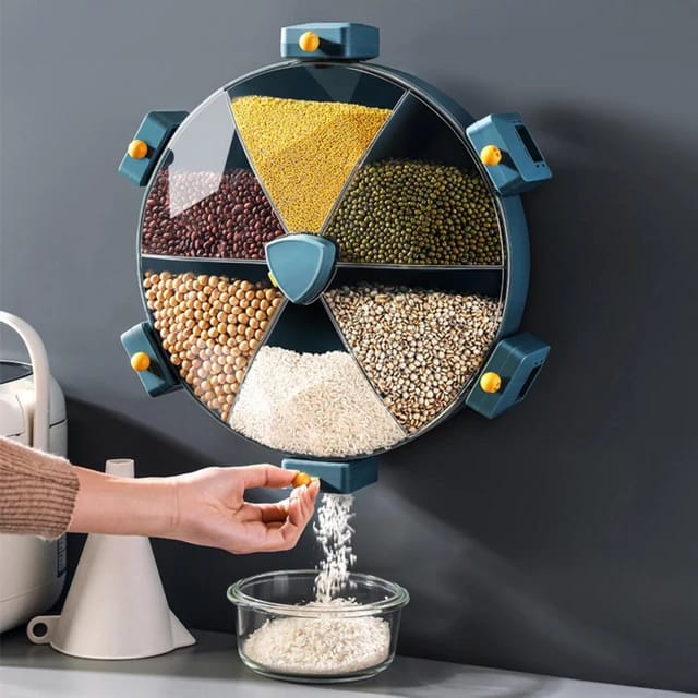 Wall-Mounted Rotating Multi Grain Dispenser